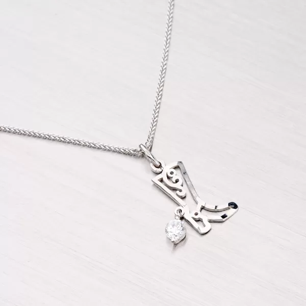 Zlatý prívesok so zirkónom - topánka 107-2315