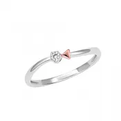 Prsteň z bieleho zlata s briliantom GKW57281PW