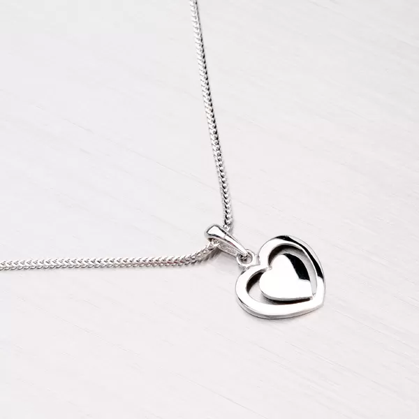 Srdce z bieleho zlata DZ1816B