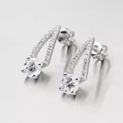 Zlaté visiace náušnice GZ2540B