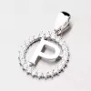 Strieborné písmenko so zirkónmi - P MPN5192-P