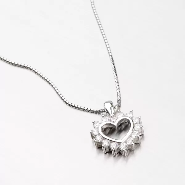 Zlaté srdce so zirkónmi DZ1975B