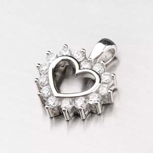 Zlaté srdce so zirkónmi DZ1975B