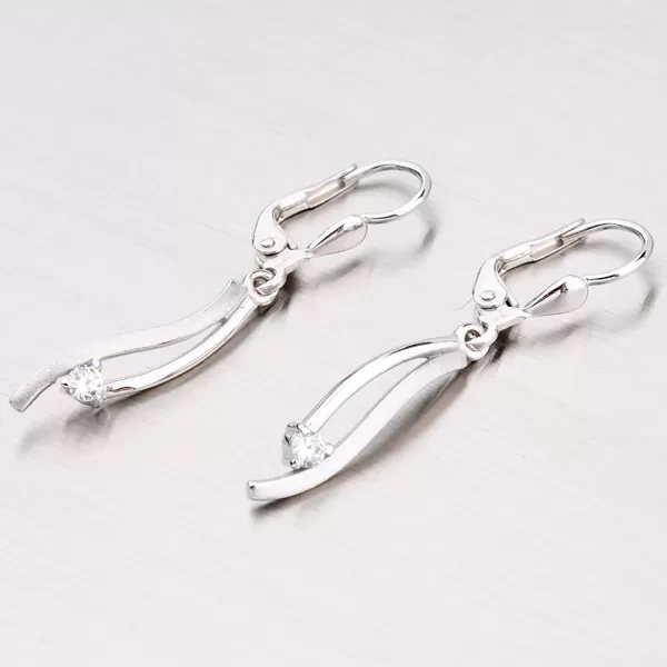 Zlaté visiace náušnice DZ1548B