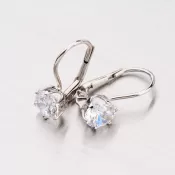 Zlaté náušnice so zirkónom 358-0194