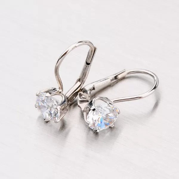 Zlaté náušnice so zirkónom 358-0194