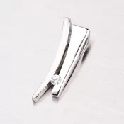 Elegantný prívesok z bieleho zlata DZ1702B