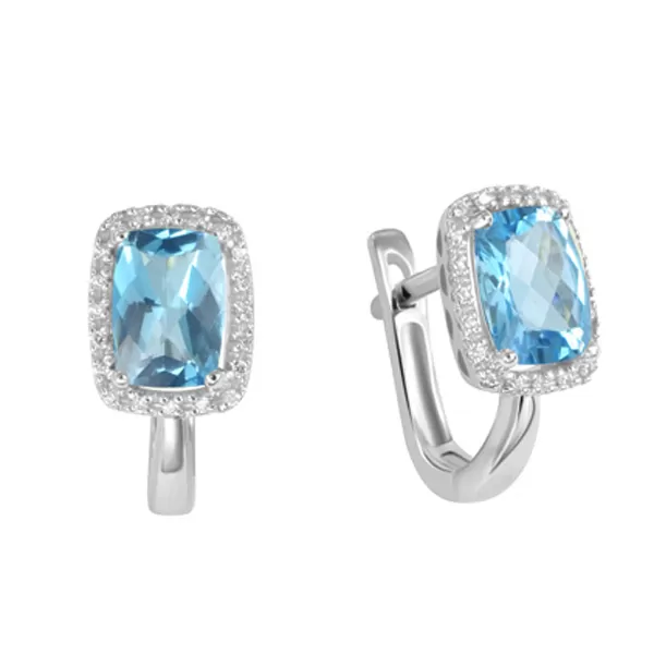 Náušnice s Topaz a Diamonds GKW47282TPZ