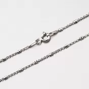 Strieborná retiazka s gravírovanými valčekmi CHRS-TUBE2BRT-030