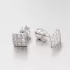 Náušnice z bieleho zlata so zirkónmi DZ2096B