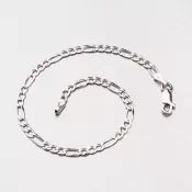 Strieborný náramok Figaro 3+1 CHRS-073-080-FLAT