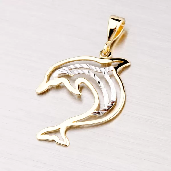 Zlatý prívesok- delfín 43-2186