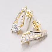 Zlaté visiace náušnice GZ2540Z