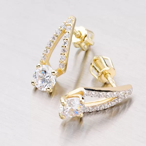 Zlaté visiace náušnice GZ2540Z