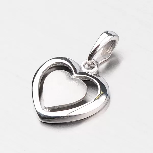 Srdce z bieleho zlata DZ1816B