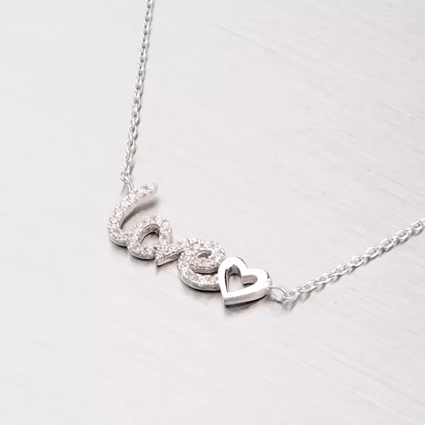 Strieborný náhrdelník so zirkónmi NXX02140020