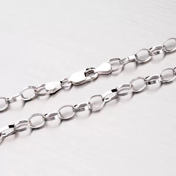 Strieborná retiazka s rhodiovaním ROLOR-042R-Rh