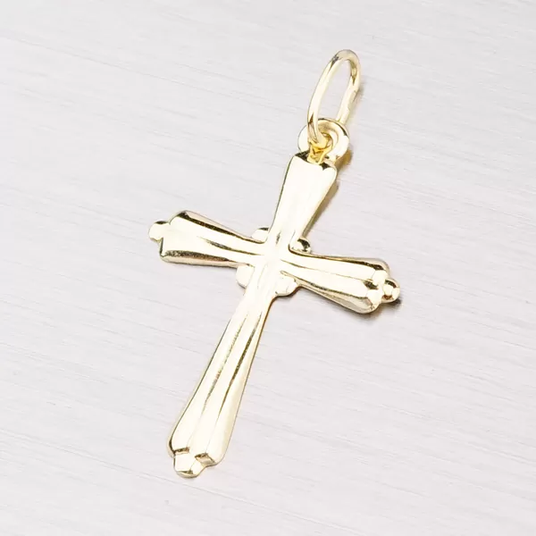 Zlatý prívesok - kríž 322p -131168