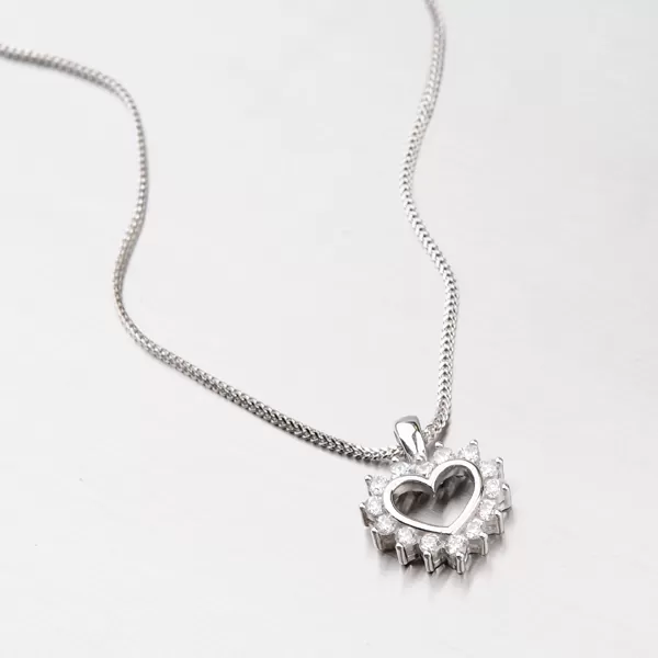 Zlaté srdce so zirkónmi DZ1975B