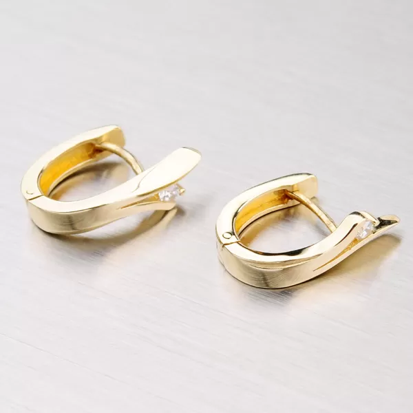 Zlaté náušnice so zirkónom DZ1795-ZL-ZIR