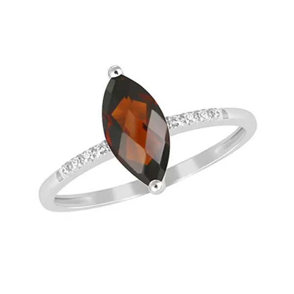 Prívesok s diamantmi a granátom GKW48532GRN