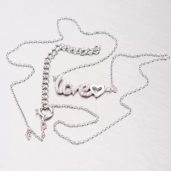 Strieborný náhrdelník so zirkónmi NXX02140020