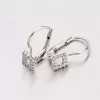 Náušnice z bieleho zlata so zirkónmi 358-0191