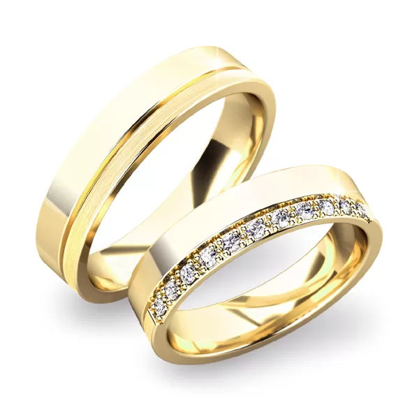 Zlaté snubné prstene SP-61039