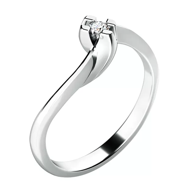 Zásnubný prsteň so zirkónom ZP-10787-B-ZIR