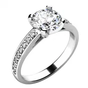 Dámsky prsteň s diamantmi 10777D