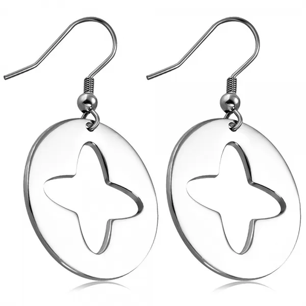 Oceľové visiace náušnice GEPP198