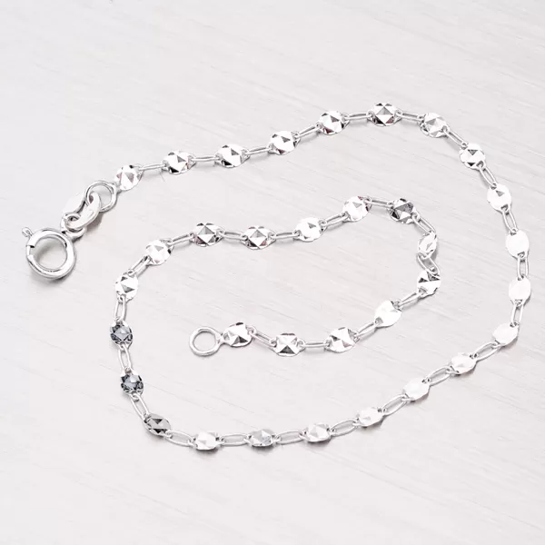 Gravírovaný náramok z bieleho zlata 44-1636