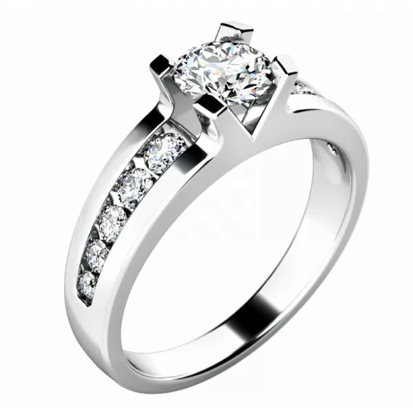 Zásnubný prsteň s diamantmi ZP-10776D