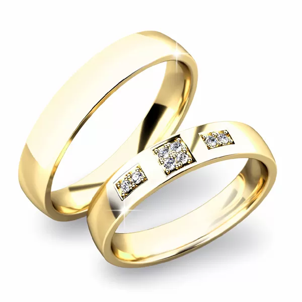 Zlaté snubné prstene SP-61034Z