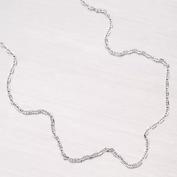 Retiazka Anker z bieleho zlata 45-1318