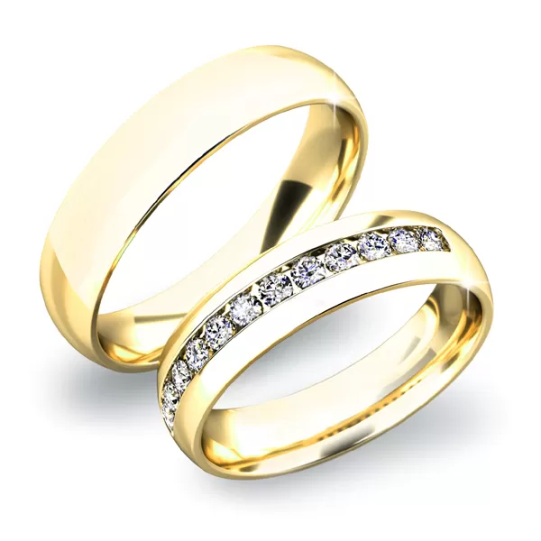 Zlaté snubné prstene SP-61024