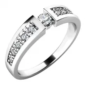 Zásnubný prsteň s diamantmi ZP-10775D