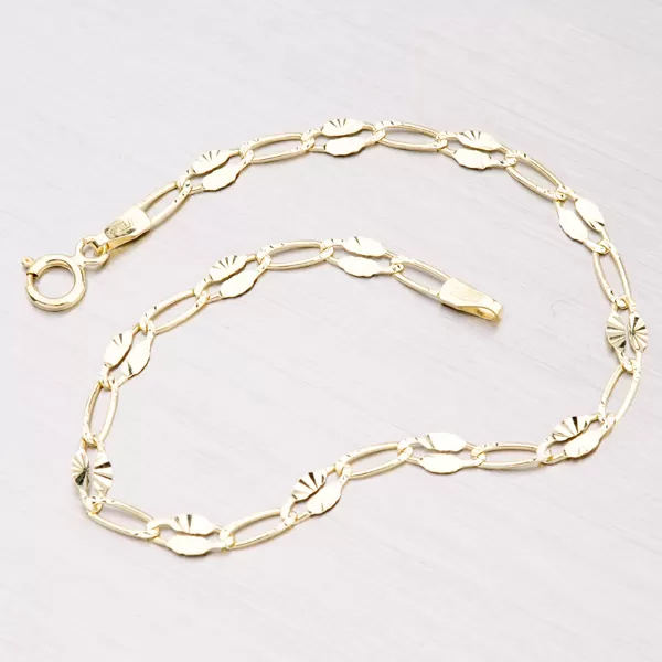 Zlatý gravírovaný náramok 44-1638