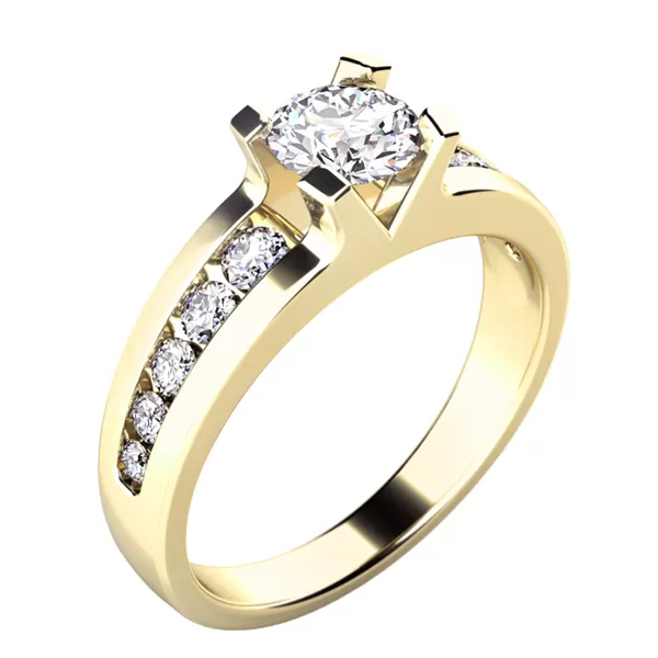 Zásnubný prsteň so zirkónmi ZP-10776-B-ZIR