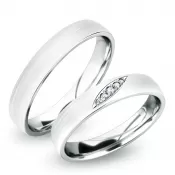 Snubné prstene z bieleho zlata SP-61038