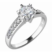 Zásnubný prsteň s diamantmi ZP-10747D