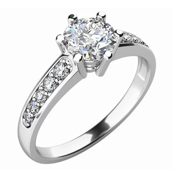 Zásnubný prsteň s diamantmi ZP-10747D