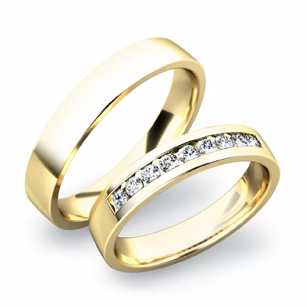 Zlaté snubné prstene SP-61037