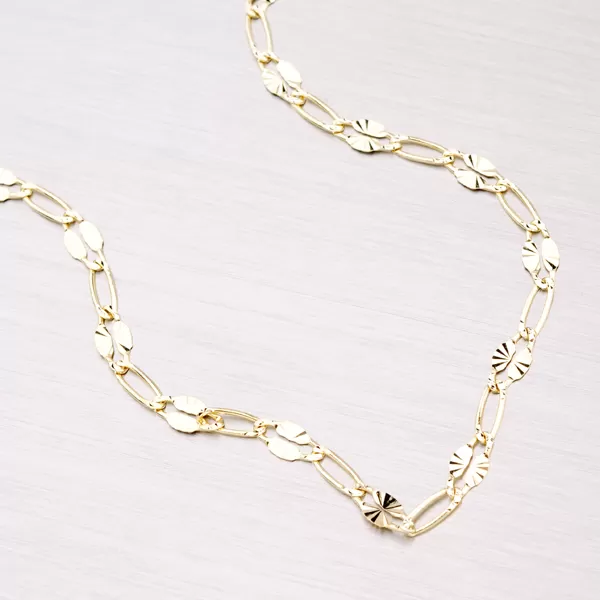 Zlatý gravírovaný náramok 44-1638