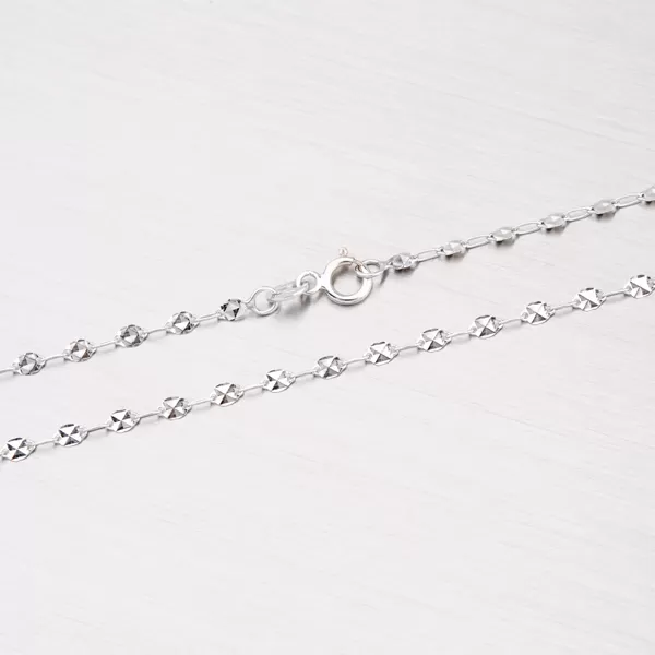 Gravírovaný náramok z bieleho zlata 44-1636