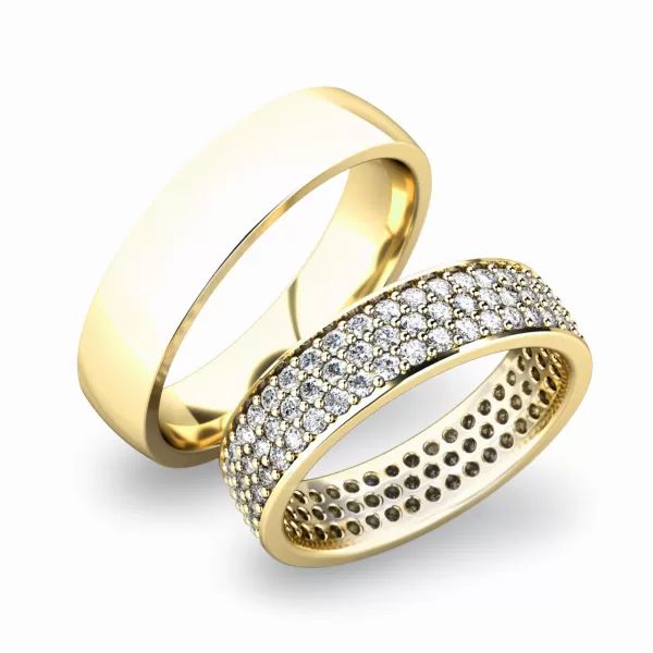 Zlaté snubné prstene SP-61040