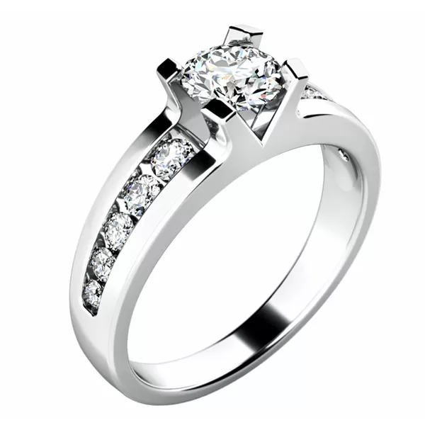 Zásnubný prsteň so zirkónmi ZP-10776-B-ZIR