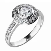 Zásnubný prsteň s diamantmi ZP-10765D