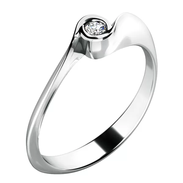 Zásnubný prsteň s diamantom ZP-10783D