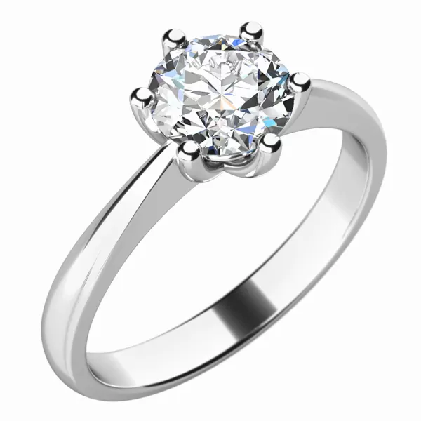 Zásnubný prsteň s diamantom ZP-10736-DIA